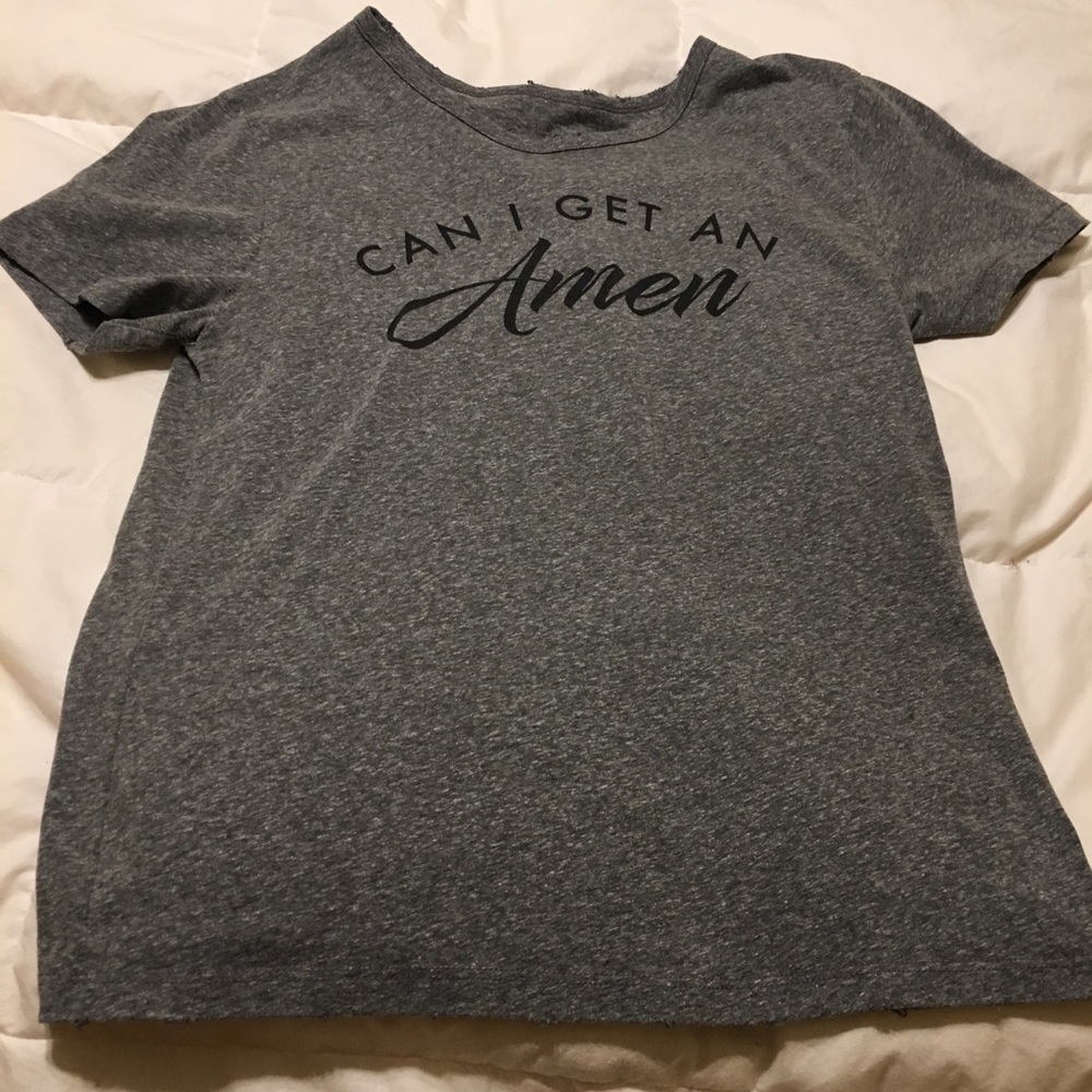The light blonde graphic tee size large